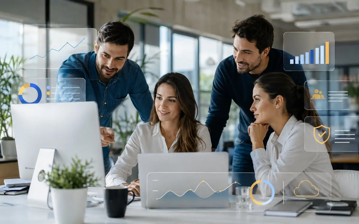 Consultor Unizox revisando un proyecto digital