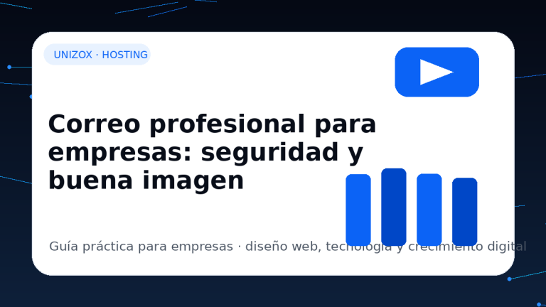 Correo profesional para empresas: seguridad y buena imagen - Unizox