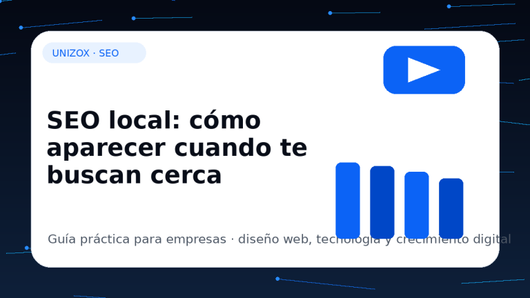 SEO local: cómo aparecer cuando te buscan cerca - Unizox