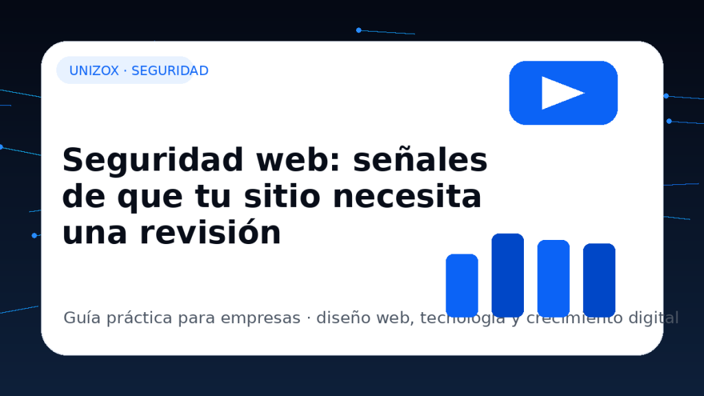 Seguridad web: señales de que tu sitio necesita una revisión - Unizox