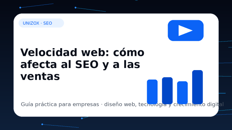 Velocidad web: cómo afecta al SEO y a las ventas - Unizox