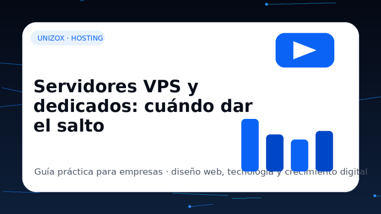 Servidores VPS y dedicados: cuándo dar el salto - Unizox