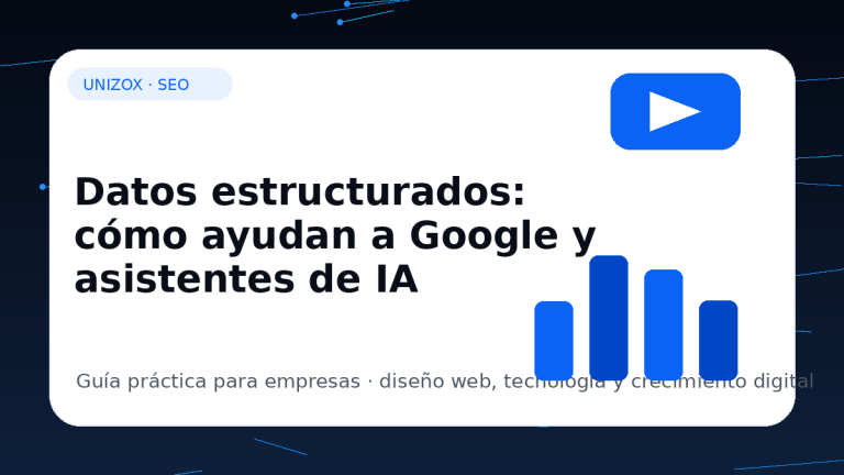 Datos estructurados: cómo ayudan a Google y asistentes de IA - Unizox
