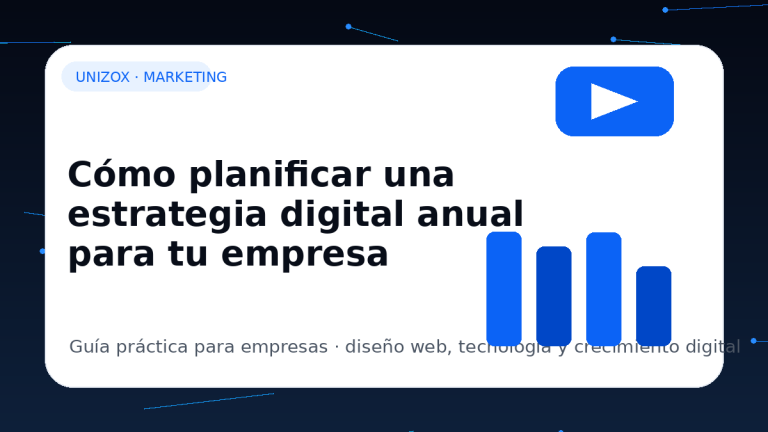 Cómo planificar una estrategia digital anual para tu empresa - Unizox